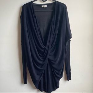 Silence + Noise Faux Wrap Long Sleeve